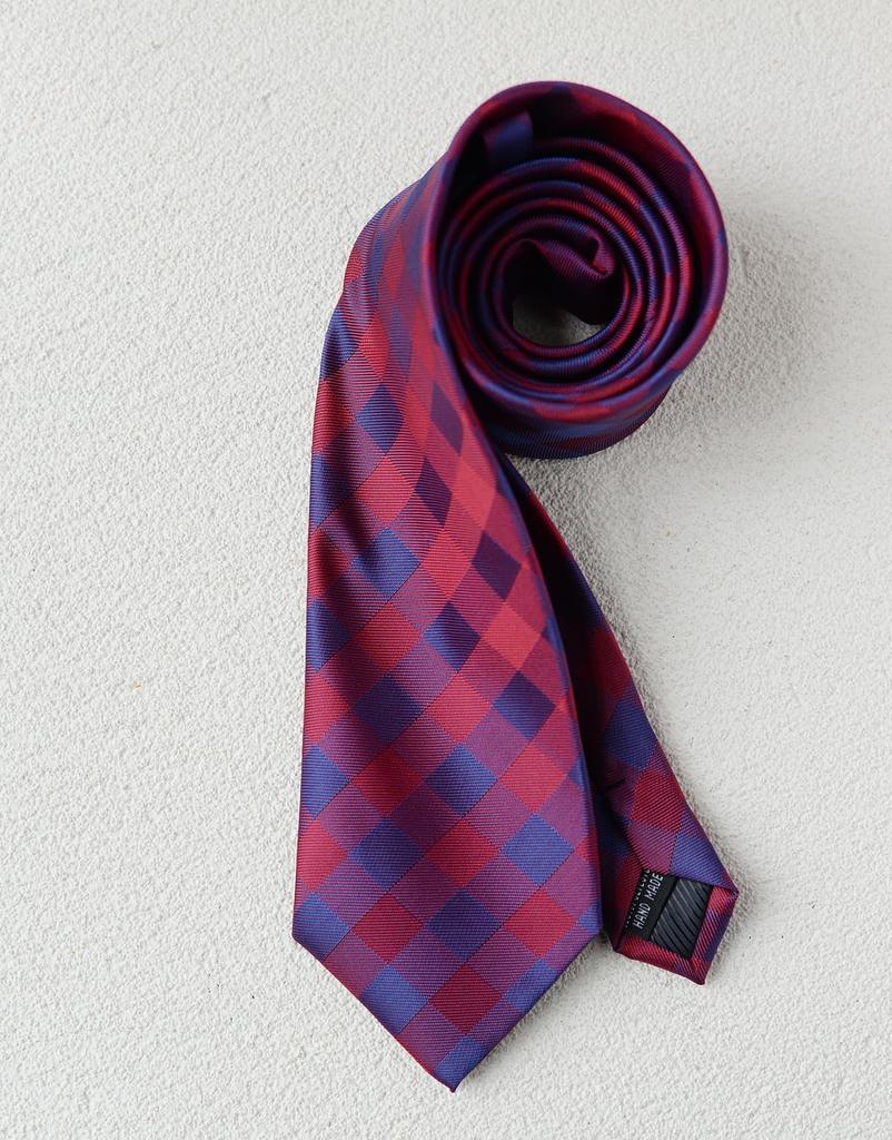 [NASEBEMU] Checkered Necktie, Formal, Business, Wedding, Stylish, Washable, Gift, Interview, High-Quality, Gentleman's Necktie