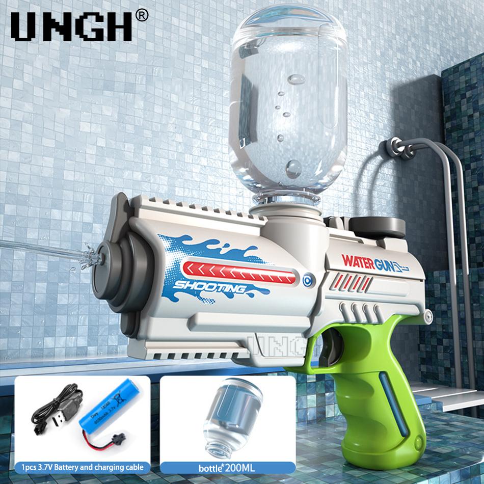 

UNGH летний электрический автоматический водяной пистолет высокого давления, уличный пляжный большой объем, игрушка для бассейна для детей и мальчиков