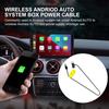 1-3Pcs 12V Car AI Box Wireless CarPlay Ai Box Power Cable  Android Auto Two-Point Line Prevent Restart Stable Power Converter
