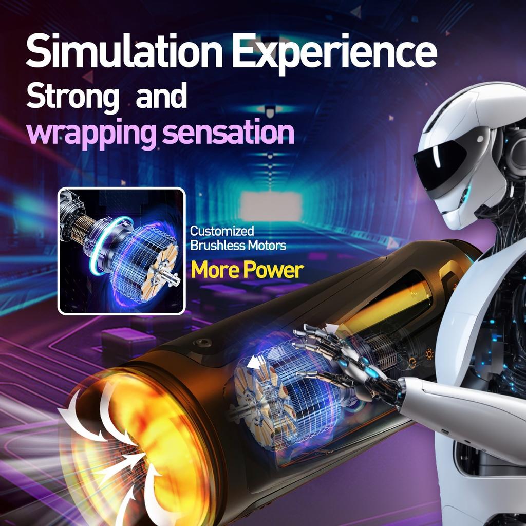 Automatic Male Masturbator Cup Sucking Telescopic Vibrating Intelligent Sound Heating Oral Simulation Adult Sex Machine for Men