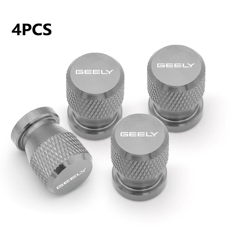 4 Stück Auto Rad Reifen Ventilkappen Reifenventilschaft Abdeckungen Staubdicht Wasserdicht Für GEELY coolray Starray emgrand emgrand tugella Auto Dekor