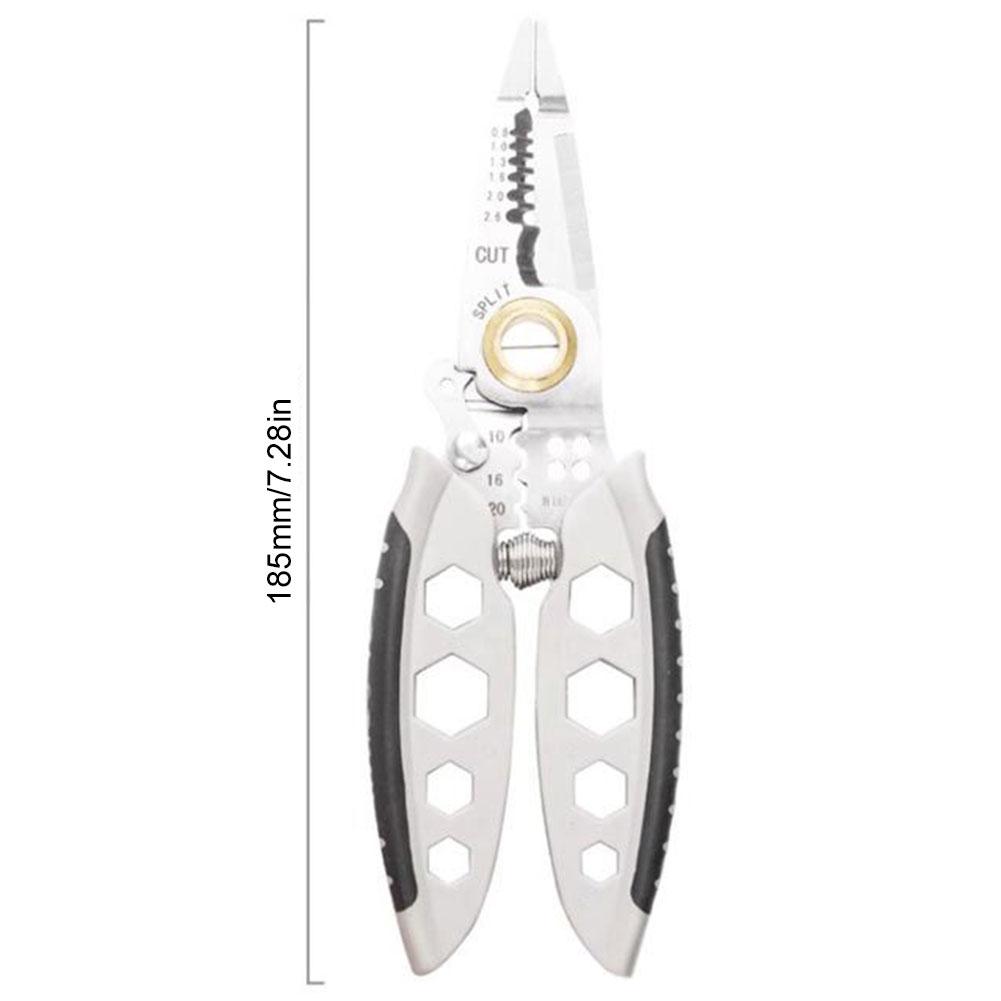 7 Inch Multipurpose Wire Stripper Professional Electrician Wire Crimper Pliers For Wire Stripping Cable Cutters Clamp Hand Tool