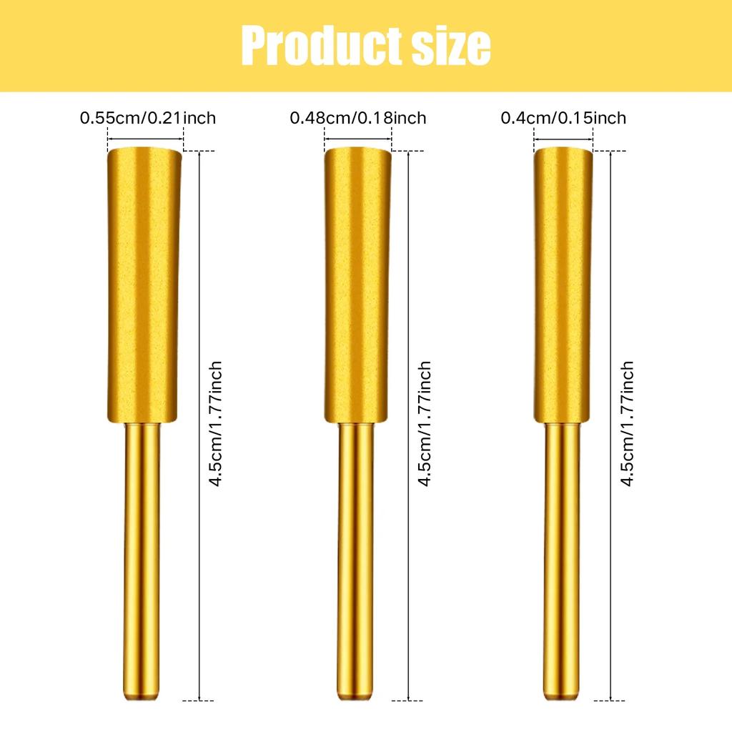 30pcs Diamond Chainsaw Sharpener 1/8" Shank High Hardness Burr Grinding Stone Chainsaw Sharpening Bits 3 Sizes 5/32'', 3/16,7/32