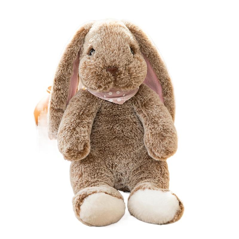 

Милый кролик с длинными ушами, мягкие плюшевые игрушки, спящий милый кролик, мультяшные плюшевые игрушки для девочек, подушка для успокоения ребенка, подарок на день рождения 35cm