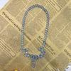 Princess Girls Blue Butterfly Magic Wand Crown Crystal High Heel Necklace Cinderella Cosplay Dress Up Jerlwery Girl Cosplay Toy