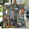 Dinosaur Blanket Kids Boys Ancient Animals Flannel Fleece Blanket Dragon Blanket for Sofa Bedroom Living Room