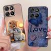 For Motorola Moto G15 Power Case Moto G17 Cute Love Heart Painted Cover Soft Silicone Case For Motorola G17 Power MotoG15 Fundas