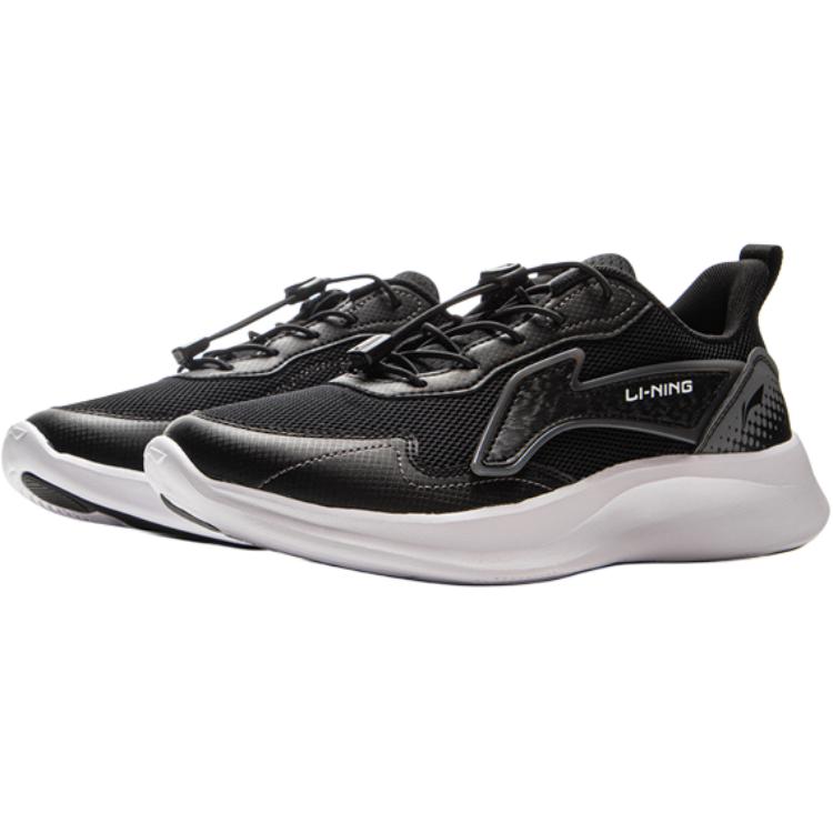 Li Ning Kids Sports Lifestyle Series Fashion Comfortable Non-Slip Shock Absorption Low-Top Casual Shoes Kids Sneaker Black YKCV224-1