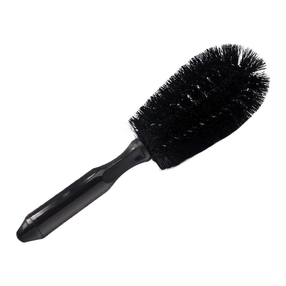 

Wheel Cleaner Brush Car Wash Brush for Wheels Automotive Ergonomic Detailing Cleaning Exterior Wash Tool for RVs Motorcycles чорний