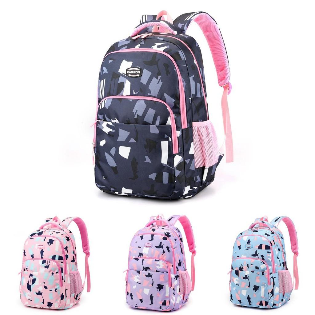 Printed Pattern Cartoon Large Capacity Zipper Lightweight Childrens Backpack
