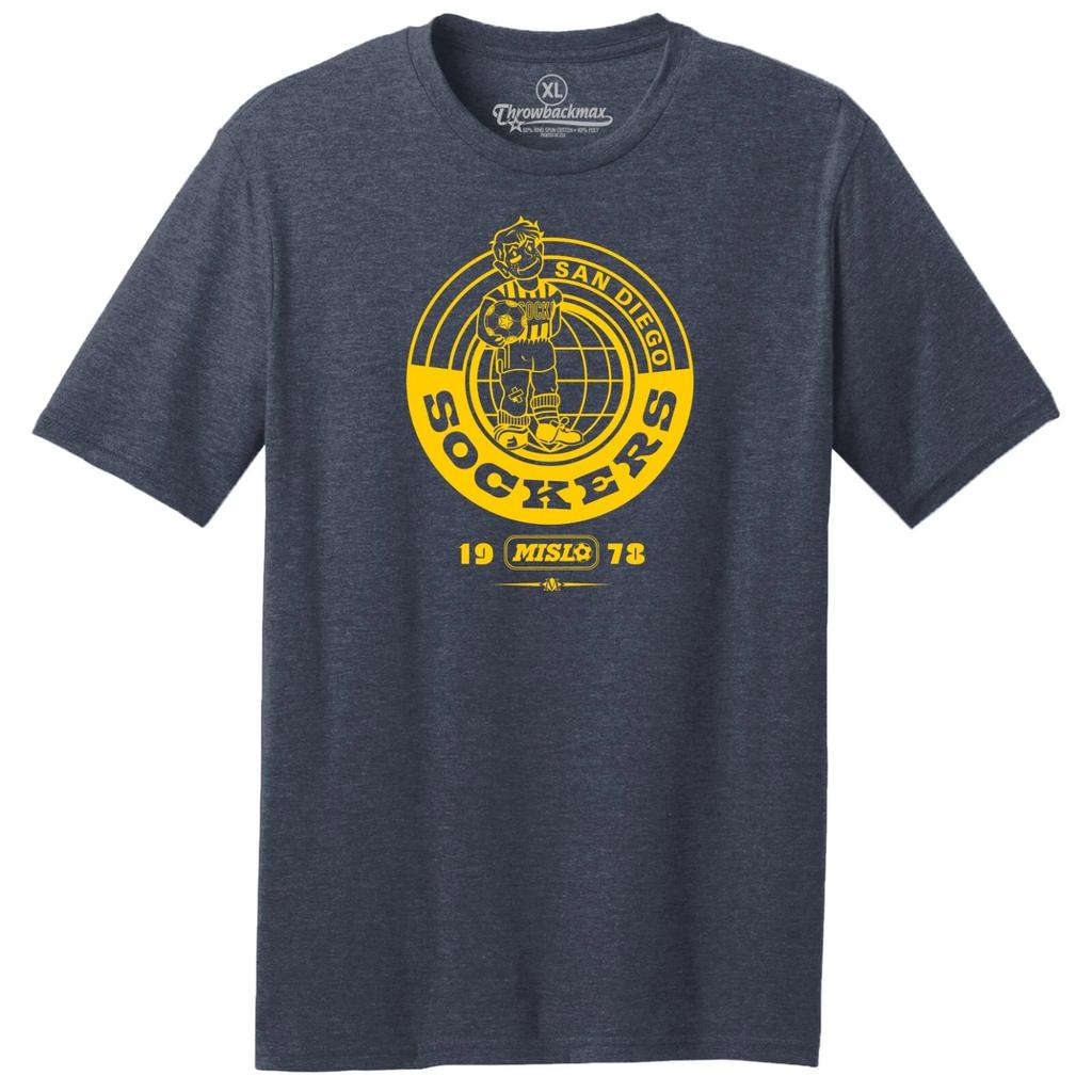 San Diego Sockers 1978 Logo MISL Fußball Tri-Blend T-Shirt