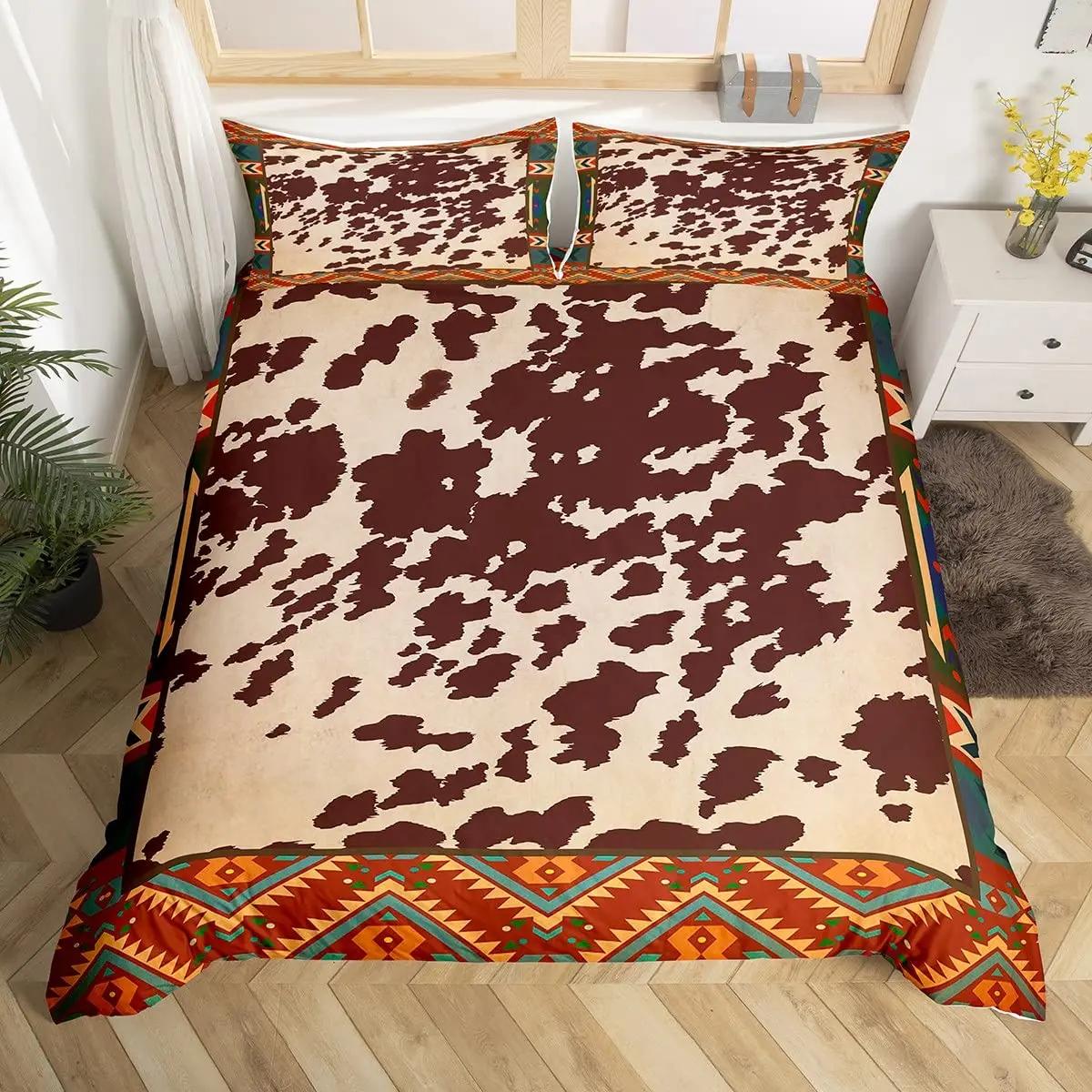 

Пододеяльник в стиле вестерн-ковбой, комплект постельного белья Twin King Cowboy Boots Hat Floral Exotic Farmhouse Cowboys Patchwork EU single(135x200cm)