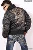Flying Star Embroidery Flight Jacket Black Camouflage M [Banson] MA-1 NVJK-702