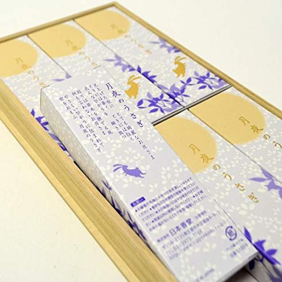 Incense by Nippon Kodo 6 Sachets "Moonlit Rabbit" (Paulownia Box) -