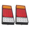 2 Pcs Rear Tail Lights 12V 36 LED High Visibility Signal Indicator Lamp for Caravan Truck