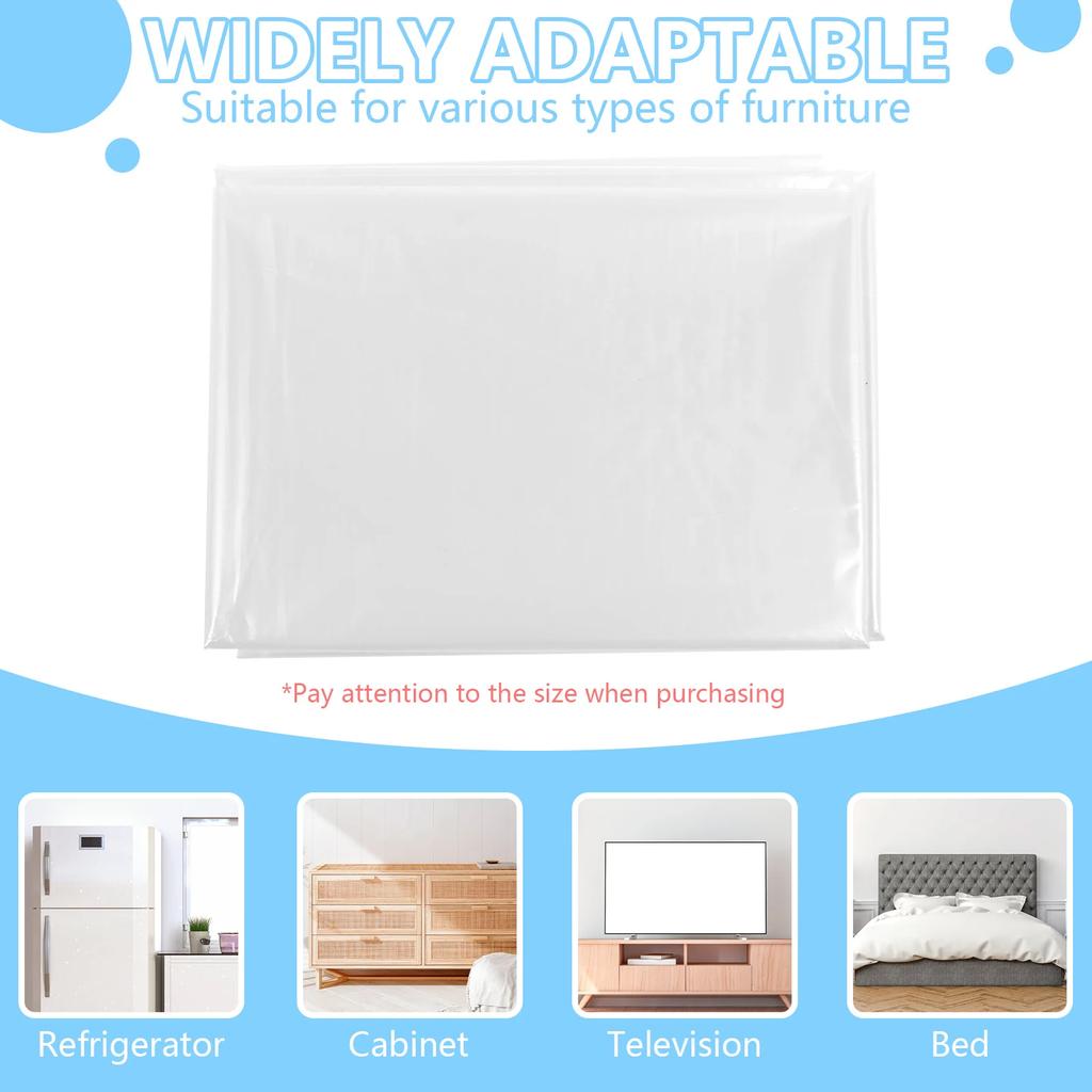 Couch Cover Pet Plastic Waterproof Dust Cover PE Transparent Furniture Covers Sofa Covers for Protection Against Cat Dog Clawing