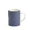 Wedgwood Geo Blue Pinstripe 1079126 [Officially Imported] Mug, 350ml, Blue,