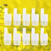 10/20 Stück Königinnenzellenkäfig Bienenstockschutzbox Bienenisolationsausrüstung Neue Kunststoffkäfige Bienenstockzubehör Werkzeuge Fänger