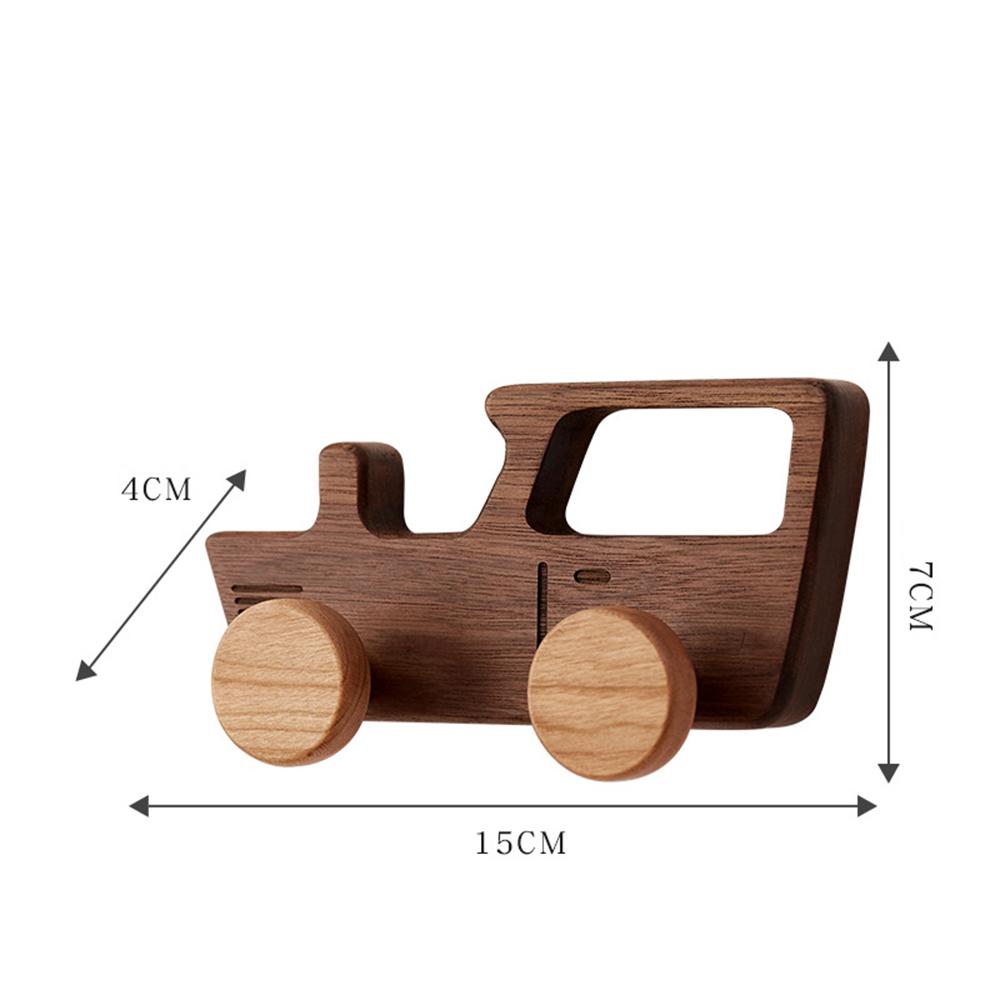 

Cartoon Car Solid Wood Decorative Double Hooks Key Holder Wall Mounted No Drill Coat Rack Entryway Storage Kids Room Home Decor