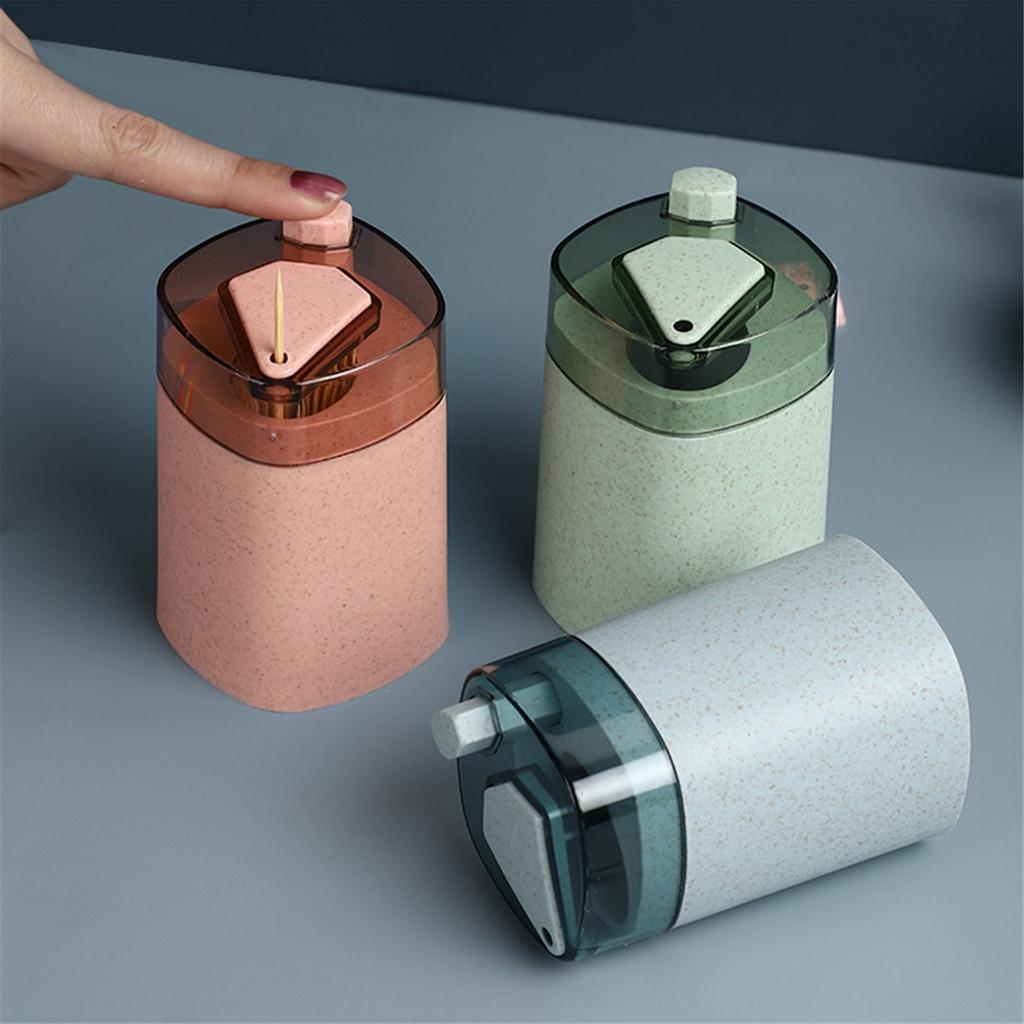 Creative Automatic Pressing Toothpick Box Household Living Room Toothpick Jar