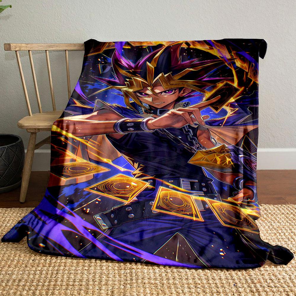 Dynamic scene with glowing cards, vibrant energy trails, and bold colors. for all seasons blanket lunch break throw gift