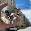 Miroir Convexe Argenté Mini Taille Miroir Convexe Selfie Miroir de Voyage Portable Photographie de Voyage