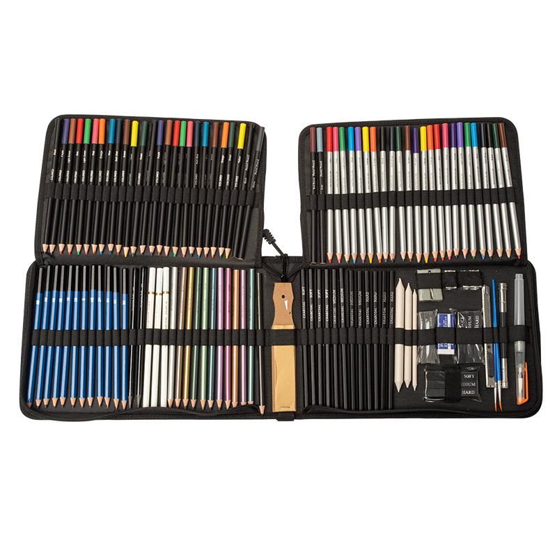 Professional Fine Arts Sketch & Colored Pencils Set - Creative Toolkit for Drawing & Painting