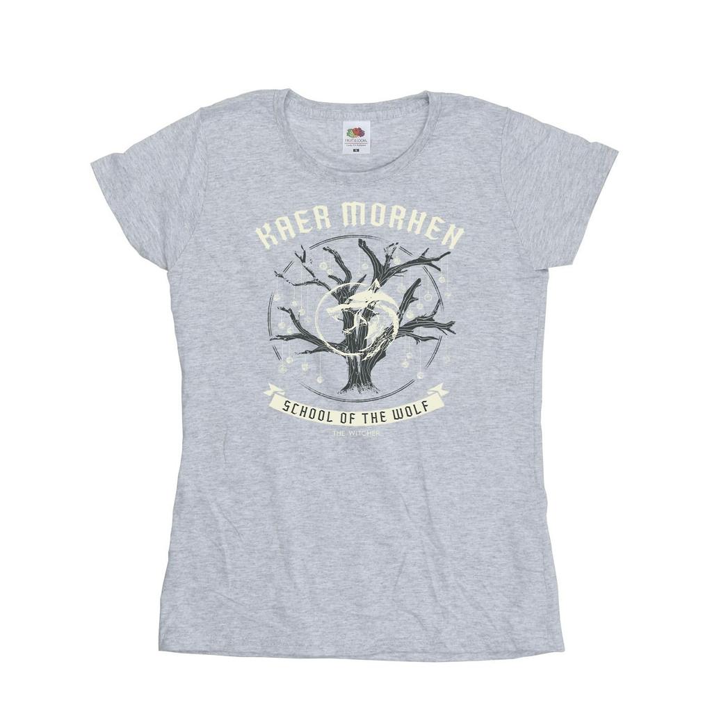 Netflix Womens/Ladies The Witcher School Of The Wolf Cotton T-Shirt