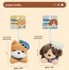 Trendy Cute Dog Plush Keychain Pendant - Adorable Cartoon Figure for Bags and Couples