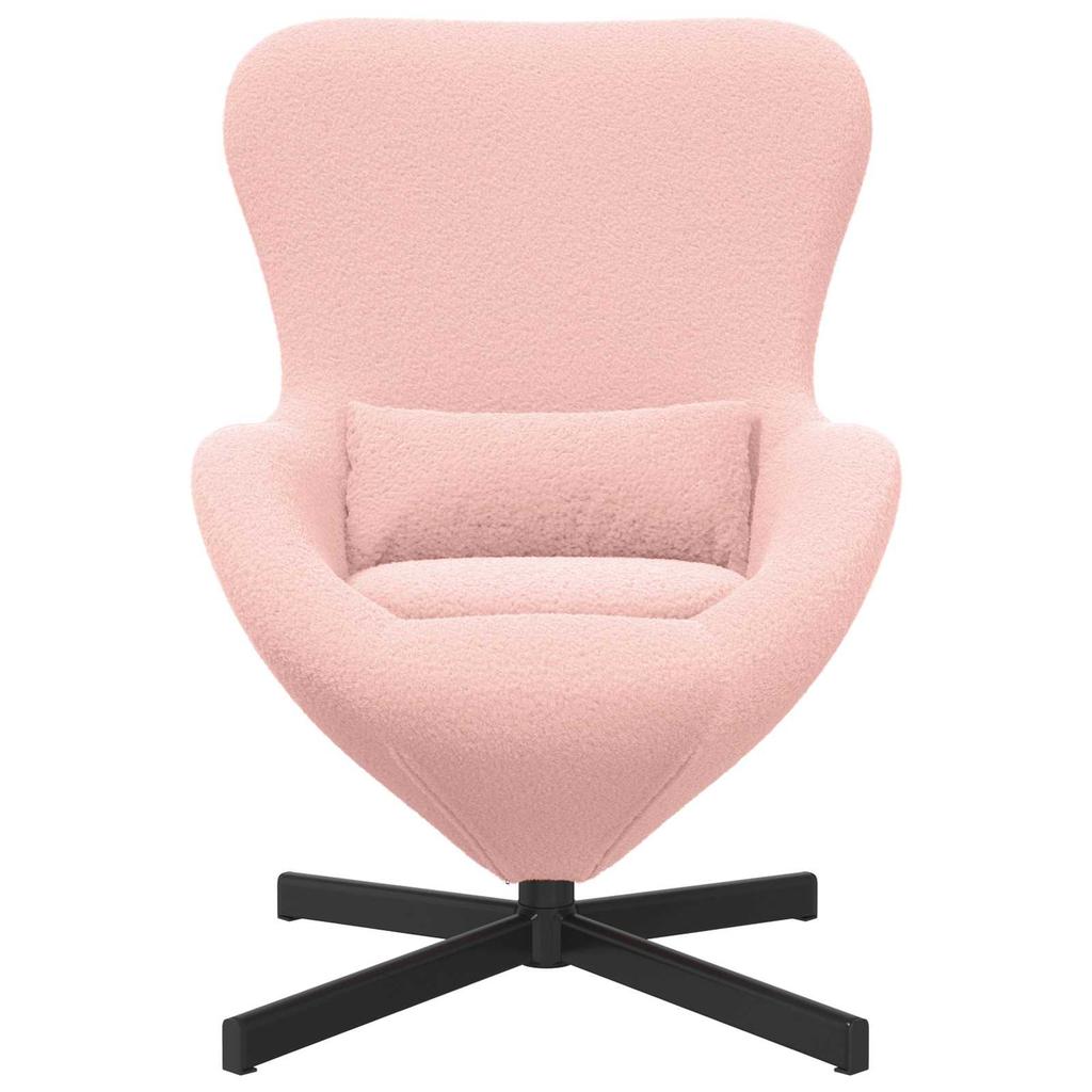 Egg Chair Pink 63 x 73 x 90 cm Fabric