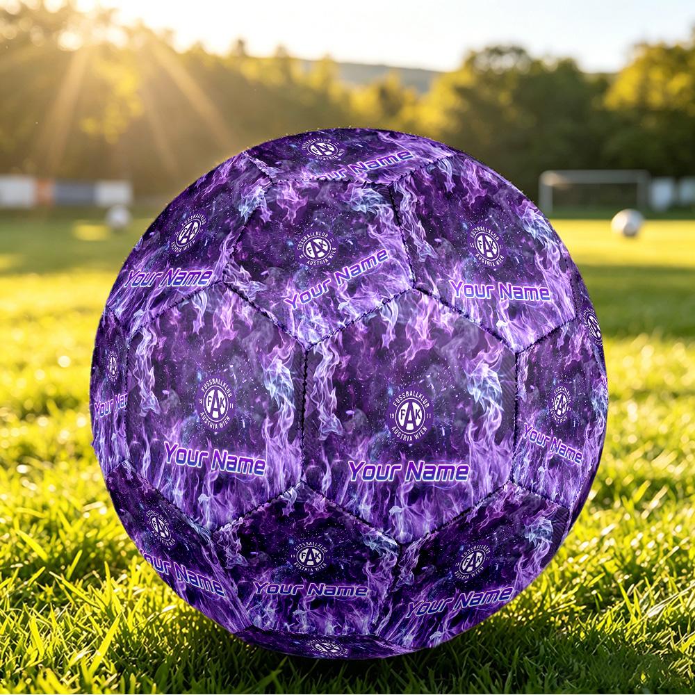 Personalized Size 5 Football Austria Wien FC Pattern Outdoor Game Sports Ball Gift
