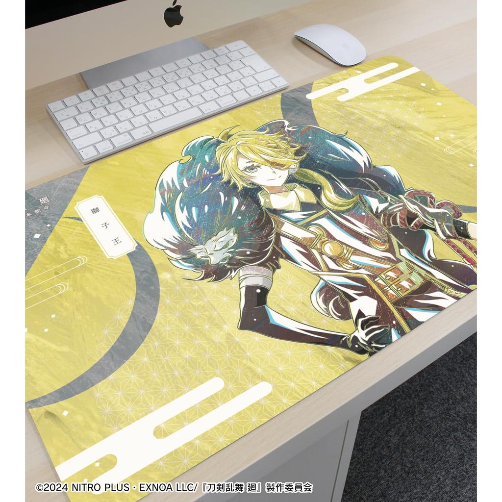 Anime "Touken Ranbu Kai Kyoden Burning Honnoji" Shishioh Touken Ranbu Kai Kyoden Burning Honnoji Ani Art 2nd Edition Multi-Purpose Desk Mat