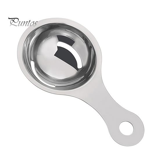 Professional Baking Tools Stainless Steel Egg White Yolk Separator, Effortless Separation Separator for Diet Divider, Curved Groove Sieve Family