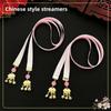 2025 New Hanfu Hair Accessories Girls Ancient Style Headwear Baby Chinese Bell Ribbon Kids Tassel Hairband Traditional Must-Have