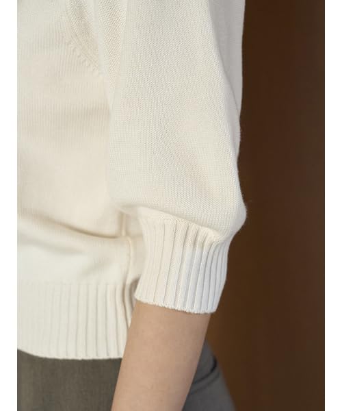 Snidel Logo Knit Pullover SWNT251042 IVR Women's