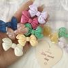 2 Stück/Set Niedliche Neue Schleifen Haarspange Acryl Seitenstift Einfarbig Haarspangen Damen Haaraccessoires