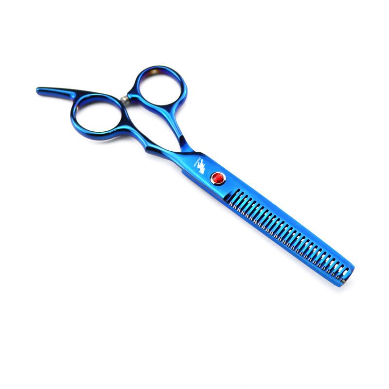 Hair Scissors 6" Japan Stainless Purple Hair Cutting Scissors Barber Thinning Shears Haircut Set for Hairdressing Dropshipping