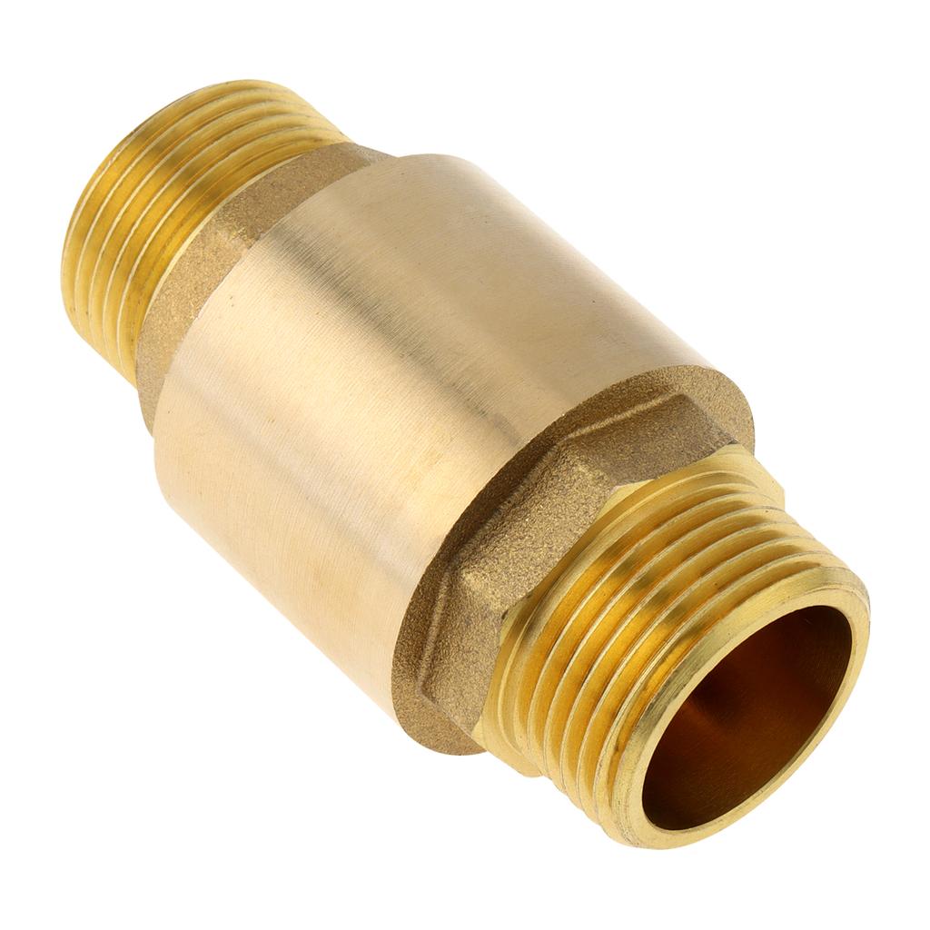 3/4inch NPT Male Thread Brass Check Valve for Well / Pump / Tank, Backflow Preventer, One Way Horizontal Check Valve for Water Control