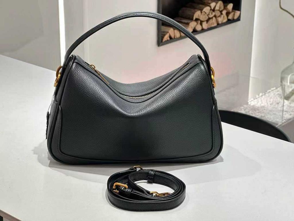 New Leather Women's Bag Large Capacity Handbag Niche Underarm Bag Commuting Shoulder Bag High-end Crossbody Bag Pillow Bag