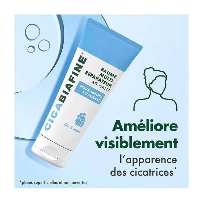 Baume Multi-Réparation - Cicabiafine - 50ml - Peaux abîmées - Peaux sensibles - Sans parabène