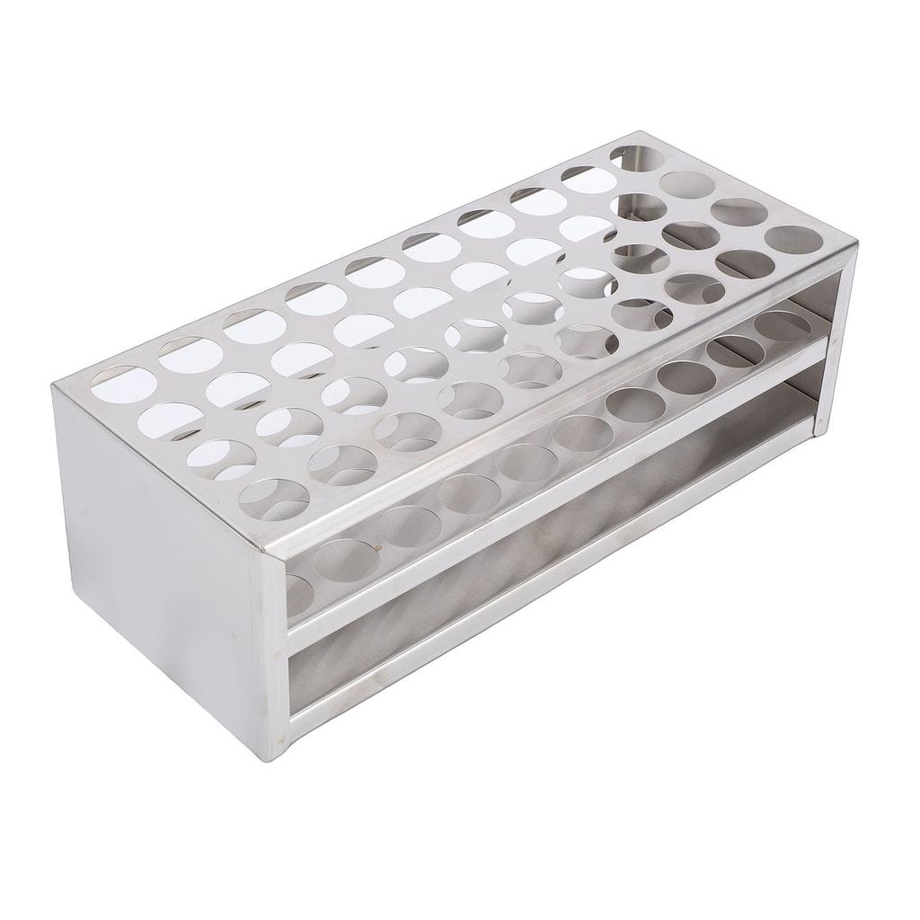 40 Holes Test Tube Rack Stainless Steel Centrifuge Tube   for 21mm Tubes Laboratory Experiments