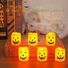 Cross-Border Halloween LED Candle Lights: Pumpkin Holder & Ghost Festival Décor