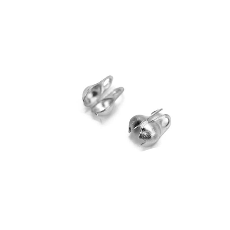 

50pcs Never Fade Stainless Steel Clasps Hooks PVD Crimp Beads End Connectors For Beading Necklace Diy Jewelry Bracelet Making Hole 2mm