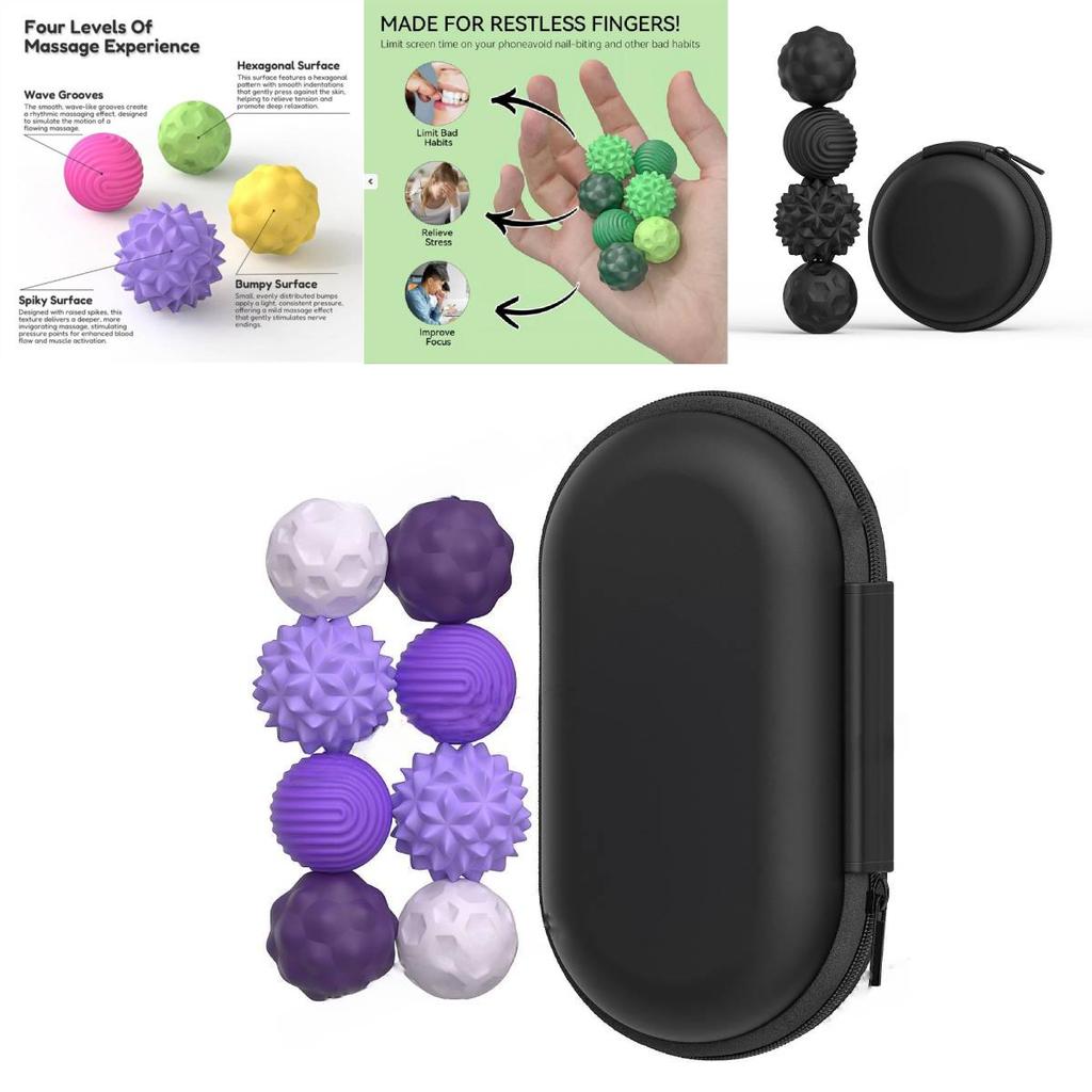 Sensory Silicone Magnetic Fidget Balls For Stress Relief And Focus