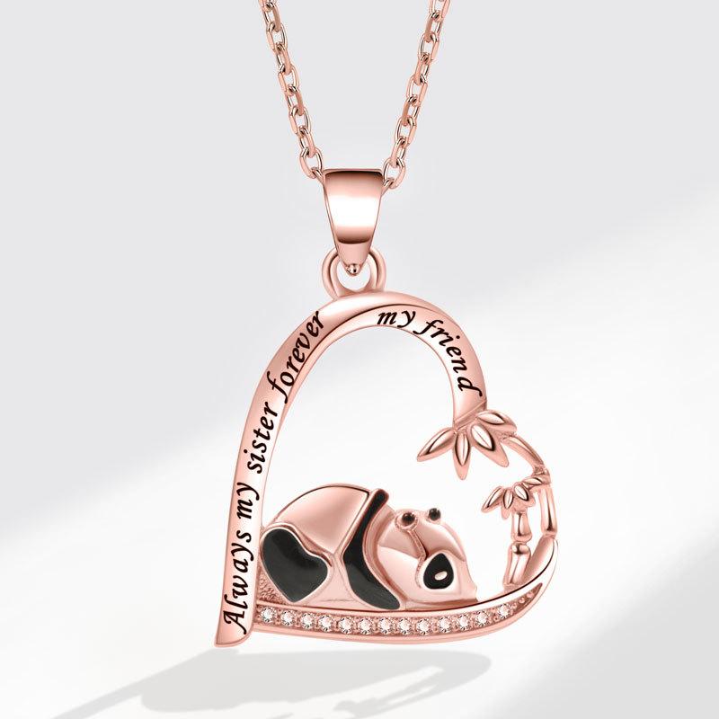Eternal Heart Delicate Clavicle Necklace For Women Versatile Birthday Gift Elegant Pendant Jewelry Accessory