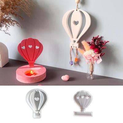 Romantic Hot Air Balloon Silicone Mould Summer Balloon Plaster Ornament Mould Ambient Light Hot Air Balloon Insert Drip Mould