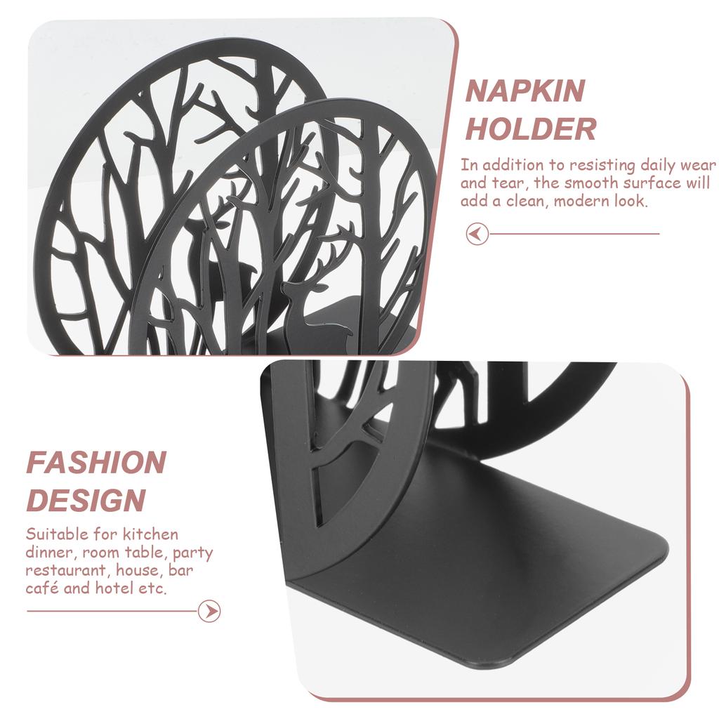 Hollow Elk Tree Napkin Holder Metal Tissue Holder Tissue Storage Stand Napkin Metal Holder Rustic Napkin Holder