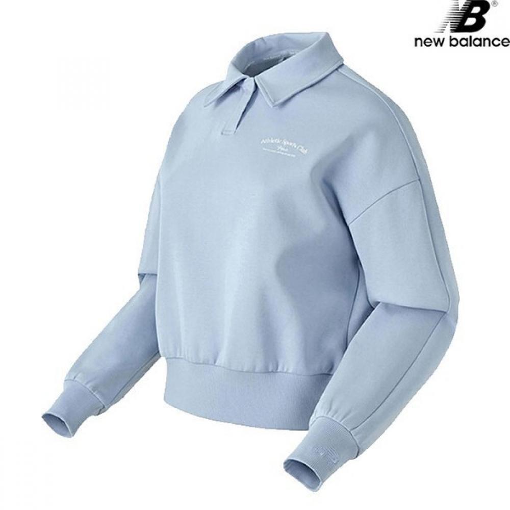 

New Balance Club Nbncd1w202 Lb Semi Crop Collar SweatShirt Women S Long Sleeve Tee 85