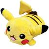 MORIPiLO Pokemon Pikachu Neck Pillow Neck Plush Pokemon Character Pillow by Morishita (Transforming Pillow) Cushion, Yellow, 30x16cm,