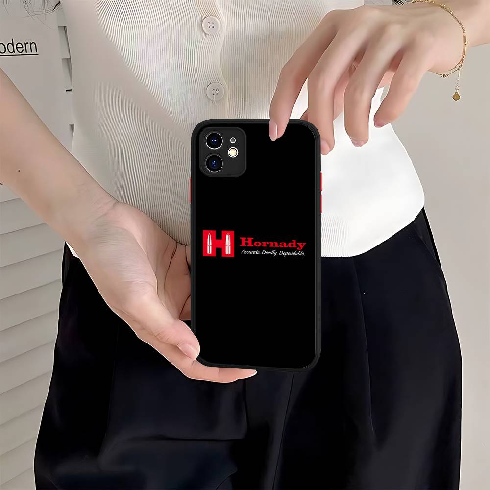 Hornady Logo Phone Cases For IPhone 16 15 14 Plus 13 12 11 Pro Max Matte Oft Bumper Phone Cover